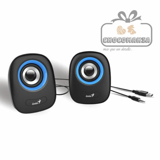 PARLANTE GENIUS SP-Q160 AZUL PARA COMPUTADOR - CHOCOMANIA