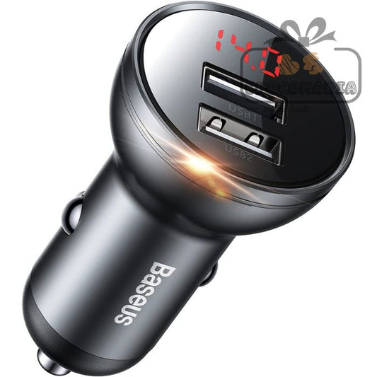 CARGADOR PARA AUTOS BASEUS CCBX-0G CARGA RAPIDA 24W - CHOCOMANIA
